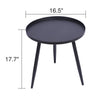44x40cm Side Table Round Metal Coffee Table for Living Room Decorative Furniture