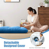 190 x 135 x 10 cm Japanese Floor Mattress Futon Mattress Roll up Mattress-Navy