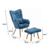 Recliner Armchair Lounger Napping Sleeper Sofa Chair with Footstool