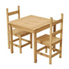 Corona 2 Seater Dining Set 2 Chairs & Table Solid Waxed Pine Kitchen Furniture