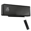 2000W Ceramic Electric Heater with Fan, Wall Mounted, Black