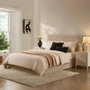 Dusk Oslo Textured Oatmeal Double Ottoman Storage Bed RRP £599