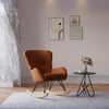 Sherpa Fleece Wing Back Armchair Rocking Sofa Lounge Chair Recliner Rocker Chair