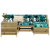 5 Piece Garden Sofa Set Impregnated Wood Pine P3Y8