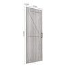 Wood Barn Door Sliding Door Divider Hardware Kit 6-7FT / Door with Track Kit Use