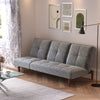 Folding 3 Seater Sofa Bed Click-Clack Recliner Fabric Couch Sleeper Living Room