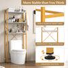 3-Tier Bathroom Organizer Over The Toilet Storage Shelf Rack Adjustable White