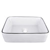 Bathroom Cloakroom Vanity Ceramic Wash Basin Sink Countertop / Wall Mount Modern
