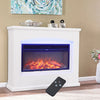 30" 34" 50" Electric Fire Suite White Mantel/Surround LED Flame Fireplace Heater