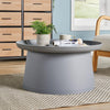 Side Table 70cm Round PP Anti UV Grey Living Home Furniture Lamp Coffee Seconds