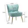 Scallop Back Armchair Cocktail Sofa Accent Seat Living Bedroom Cafe Lounge Sofa