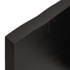 Wall Shelf Dark Grey 200x50x4 Treated Solid Wood Oak E3N7