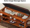 39" Solid Wood Entryway Bench with Lift Top, Narrow Hallway Foyer Seating Bench