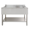 Commercial Sink Stainless Steel Catering Kitchen Single Bowl 1.0 Unit LH Drainer