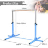 Kids Junior Gymnastic Training Bar Adjustable Horizontal High Bars Home Gym