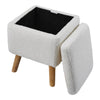 Teddy Velvet Storage Ottoman Seat Stools Home Chair Footstool Storage Box Table