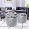 Velvet Dressing Table Stool Ottoman Footstool Chair Pouffe Seat Bedroom Vanity