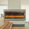 LED Fireplace Media Wall Fire Wall Mounted / Standing Electric Heater 40-100in
