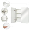Mondeer Bathroom Cabinet Cupboard Mirrored Double Full Door Wall Mounted 68Lx60H