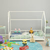 Solid Wood Kid House Bed Frame Single Bed Treehouse Toddler Child Floor Bedframe