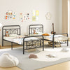 Modern Mattress Foundation Single Size Platform Bed-Black