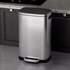 50 Liter Rubbish Bin Soft Close Kitchen Stainless Steel Waste Recycling Bins