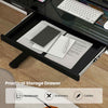 Electric Stand up Home Office Desk Adjustable Desk Sit Stand-Black