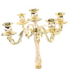 5 Arms Vintage Candle Holder Metal Candlestick Wedding Candleabra Centrepiece