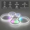 LED Ceiling Fan Light Dimmable Living Room Chandelier Lamp With Remote Nalmzrhdw