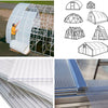 Clear PC Polycarbonate Hollow Sheets Garden Greenhouse Shed Wall Panels 4mm