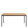 Seaford Dining Table in Black & Oak