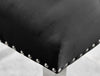 **Seconds** 2x Belgravia Black Velvet Knockerback Dining Chairs Silver Leg