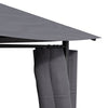 XL Patio Gazebo Canopy Garden Pavilion Tent Shelter with Sidewalls , Steel Frame