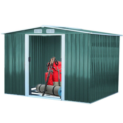 10 x 8ft Outdoor Garden Storage Shed with FREE BASE for Backyard Lawn Tool Sheds