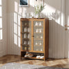 6-Tier Breathable Shoe Cabinet with Doors, Sturdy Storage for Hallway, Brown