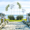Set of 3 Wedding Arch Backdrop Stand Flower Display Frame Backdrop Metal Rack