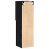 LED TV Cabinet Black Oak 30,5x30x102 cm Engineered Wood