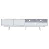 Modern TV Unit Stand Cabinet Sideboard with Drawer Storage & Open Shelves White