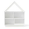Kids Wooden 5-cubby Toy Storage Organizer w/Anti-toppling Devices-White