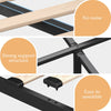 OTTOMAN LIFT UP STORAGE BED UPHOLSTERED BED FRAME DOUBLE & KING SIZE 4FT6 5FT