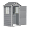 4ft x 3ft Plastic Outdoor Garden Storage Shed Bin Shed Lockable Bike Tools House