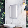 Illuminated LED Bathroom Mirror with Lights Smart Touch Wall Mounted 450x600mm