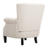 Velvet Shell Back Accent Chair Single Sofa Padded Fireside Armchair Lounge Seat