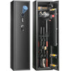 VEVOR 6 Rifles Gun Safe Cabinet Lockable Fingerprint Digital Keypad Lock w/ Keys