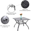 5 Piece Garden Patio Furniture Set Outdoor Table Chairs Set Dining Armchair