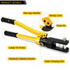 16 Ton Hydraulic Crimper Wire Battery Cable Lug Terminal Crimping Tool w/11 Dies