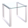 Tempered Glass Side Table Cocktail Center Coffee Console End Table Square Legs