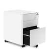 3 Drawers 5 Wheels File Cabinet Filing Pedestal Lockable Storage with Keys