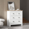 Chest of Drawers Wood 5 Drawers Cabinet Storage Organiser Unit for Bedroom White