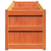 Camerina Garden Planter Wax Brown 180x50x50 Solid Wood Pine,Garden B0W2